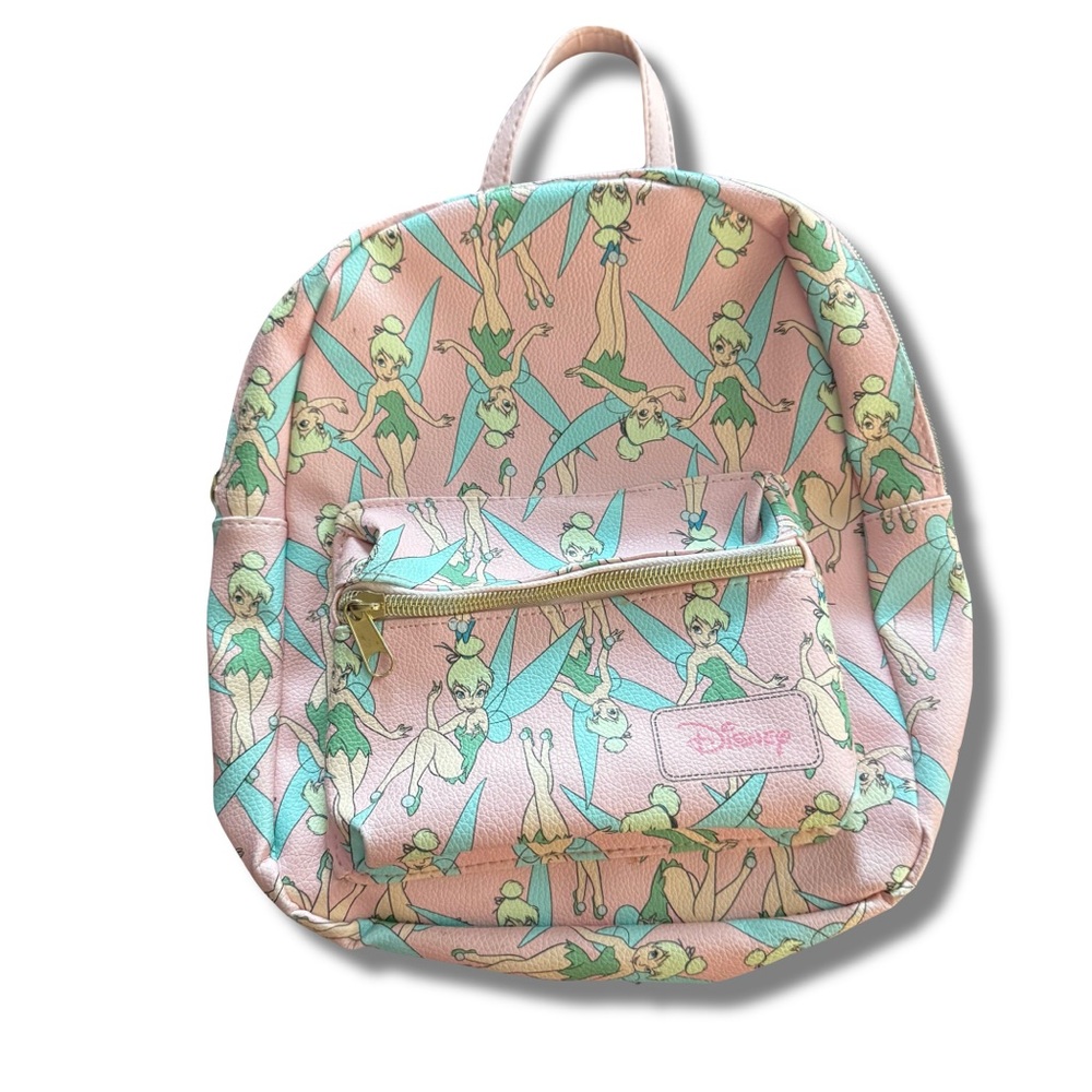 Disney Tinkerbell Kids Backpack - Pink and Green